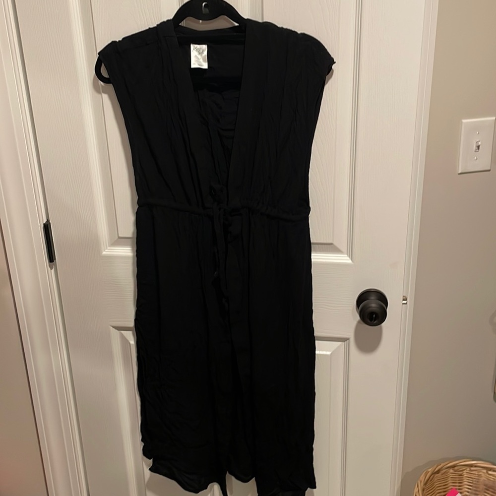 Lightweight tie waist cover up